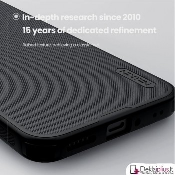 Nillkin Frosted shield plastikinis dėklas - juodas (Xiaomi 15T Pro) Nillkin Frosted shield plastikinis dėklas - juodas (Xiaomi 15T Pro)